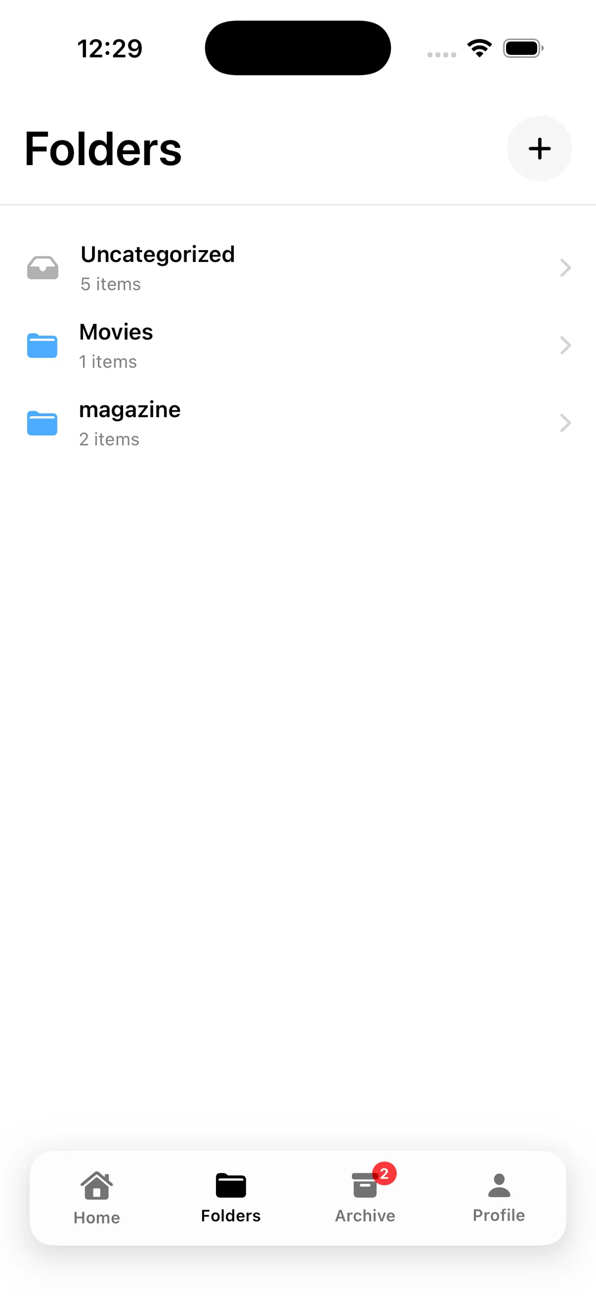 Folder Navigation